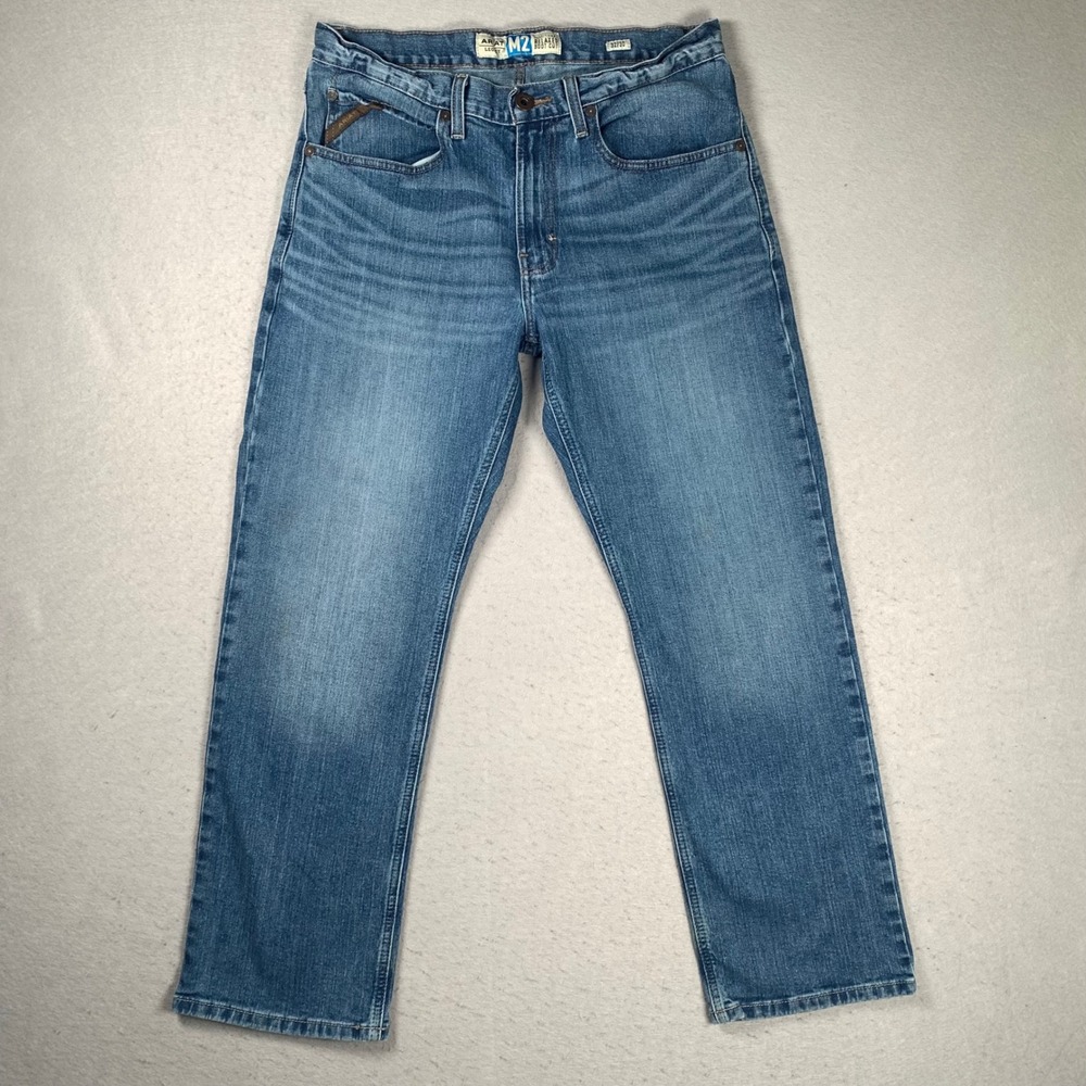 Ariat M2 Legacy Relaxed Bootcut Jeans Mens 32x30 Blue Medium Wash Denim Brandon
